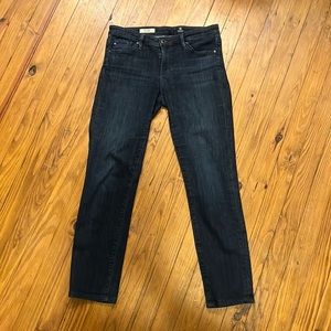 AG Adriano Goldschmied The Stilt Cigarette Leg Dark Wash Jeans